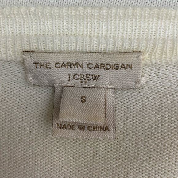 J Crew Caryn Cardigan Black Whits Floral Size Small - Picture 6 of 7